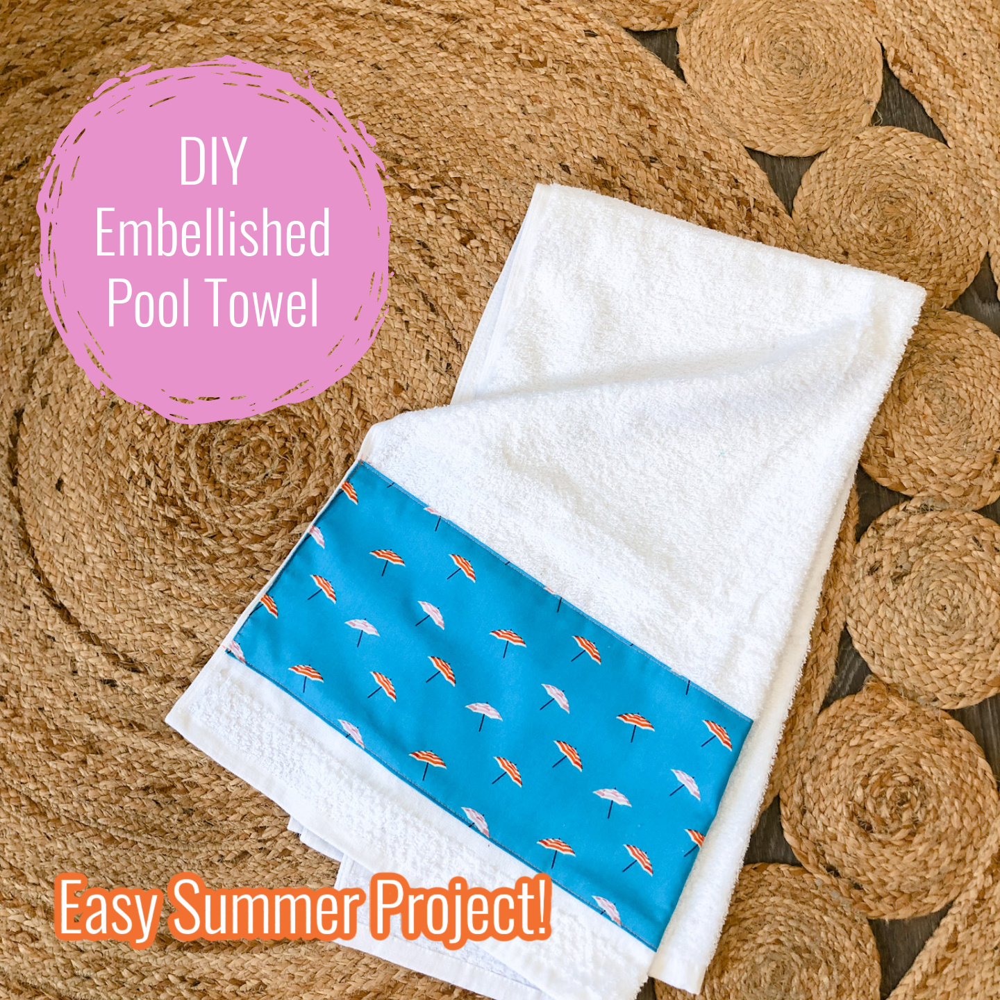 Embellish Towels with Decorative Fabric Trim! A tutorial for BEGINNERS