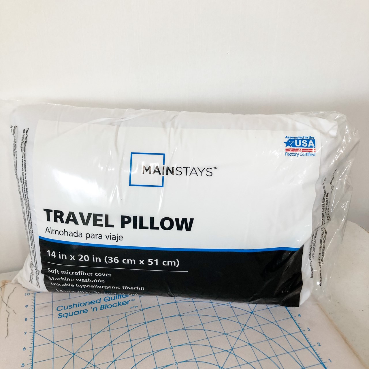 Mainstays travel hot sale pillow