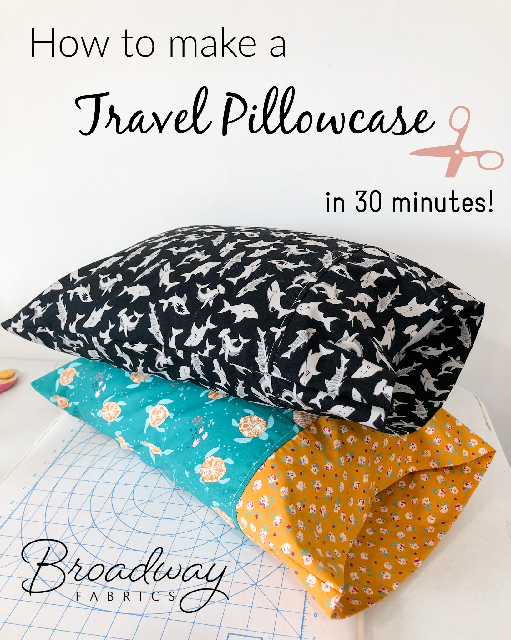 travel pillowcase pattern